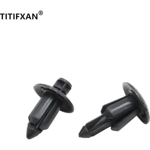 100PCS Car engine cover bumper fender rivet clips for BYD S6 WuLing plastic fasteners