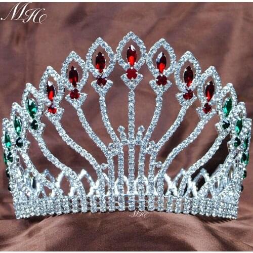 Vintage Crystal Bridal Queen Crown Wedding Pageant Baroque Tiaras and Crowns For Bride Headpiece Women Hair Jewelry Accessories