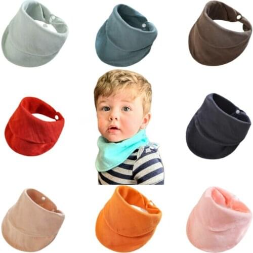 1Pc Baby Bibs Cotton Accessories Muslim Gauze Saliva Towel Triangle Scarf Feeding Bandana Burp Cloth Boy Girl Baby Goods