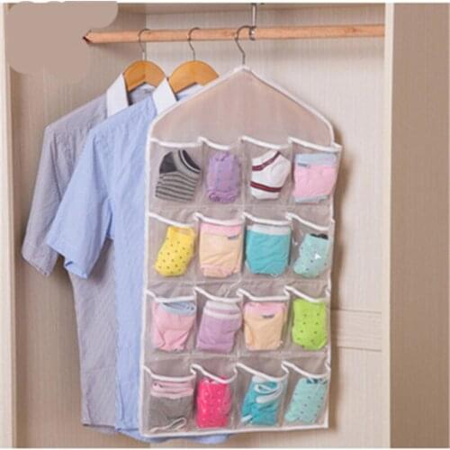 16 Pocket Hanging Loop Storage Bag Sundry Shoe Holder Closet Wardrobe Hanging Organizer Barber Shop Storage Bag Organiser
