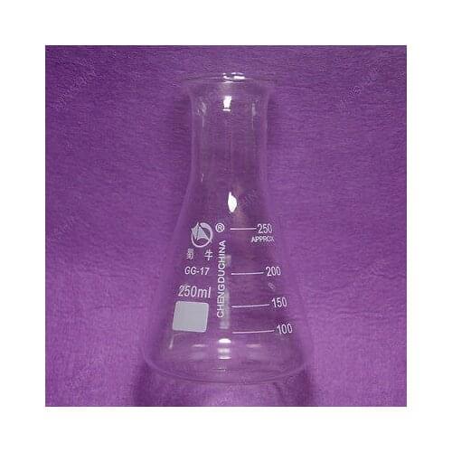 250mL Conical Flask,Erlenmeyer Flask,with Wide Mouth,lab Glassware