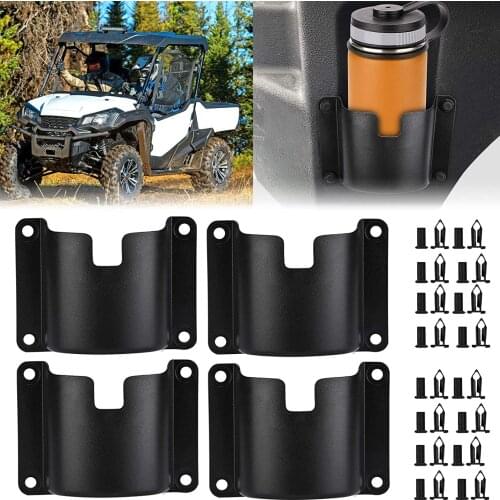 4 Pcs Drink Cup Holder Car Modification Decoration Front And Rear Door Cup Holder For Honda Pioneer 700-4 1000-5 2014-2019