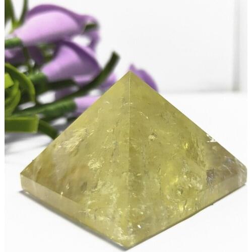 43mm citrine crystal quartz Pyramid Chakra yellow quartz obelisk point Healing Reiki stones and crystals