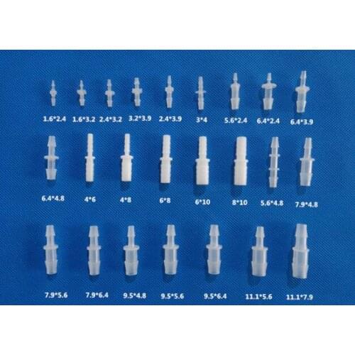 5pcs Variable Diameter Direct Two-way Joint Direct Plastic Joint Variable Diameter Plastic Direct Micro-plastic Joint
