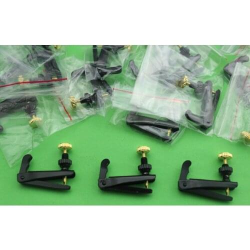 50pcs new black violin String fine tuners1/4-1/2 size violin parts accessories