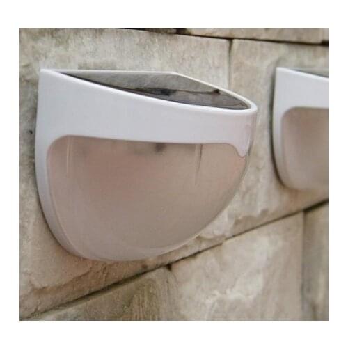 6 LEDs Sensor Solar Powered Light Outdoor Lamp LED Wall Light Garden Lamp ABS+PC Cover Color Package Home Stair Waterproof Bulb