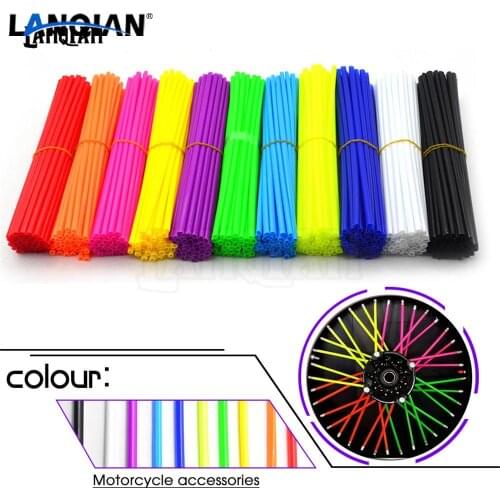 72pcs Universal Dirt Bike Motorcycle Wheel spoke skins cover For 200 250 300 350 400 450 500 525 530 EXC-G EXC-F XCF-W XC-W