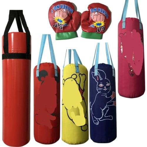 PVC boxing bag for children fitness bag preschool physical training software boxing bag sandbag for indoor playground