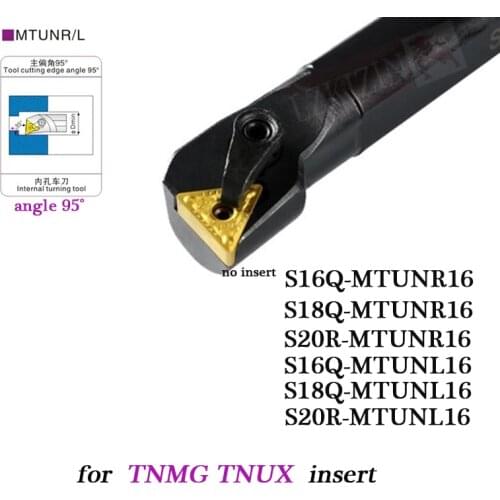 1pc S16Q S18Q S20R MTUNR16 Internal Turning Holder CNC Cutting Tools MTUNR Boring Bar Lathe Cutter Tool for TNMG TNUX Insert
