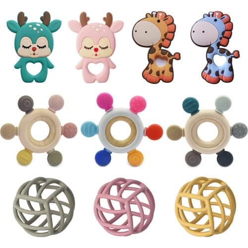 New Style Soft Silicone Kids Teether Products Creative Teething Infant Chewing Toy Transformable Nursing Gift For Baby Teethers