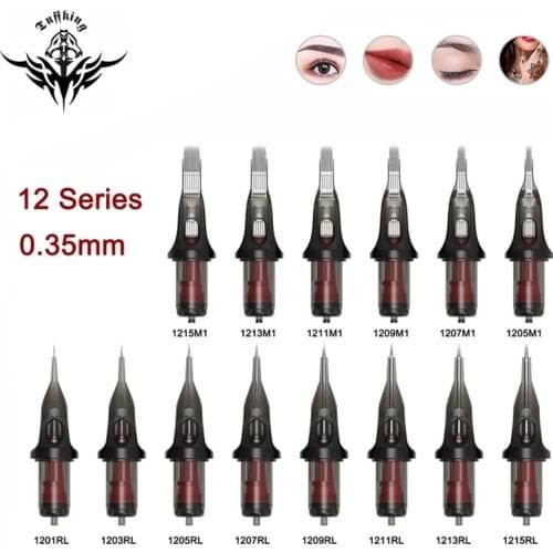 Cartridge Tattoo Needle 20PCS RL RS M Professional Disposable Semi-Permanent Eyebrow Lip Makeup Needles For Tattoo Machine Pen