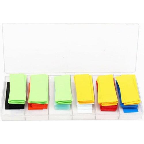 280pcs/box PVC Heat Shrink Tubing Tube Wrap Kit For Li-ion 18650 Battery 8 Colors 74mm