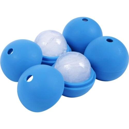 5cm diameter round silicone ice ball tray maker mold