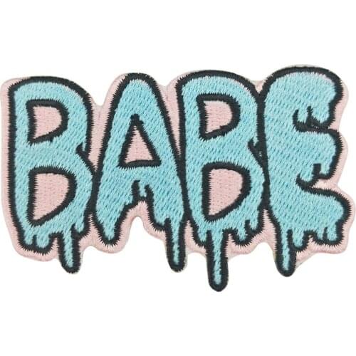 Babe Cute Embroidery Patch for Clothing Decorative patches Lovely Fashion Appliqued on Backpacks Hats Vests Shirts Accessories
