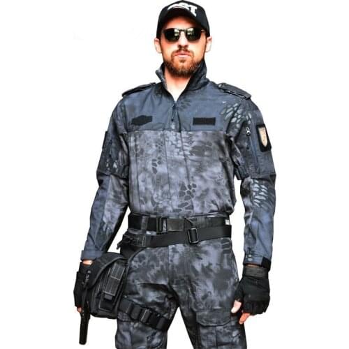 Men Women Camouflage Long Sleeve Training Military Uniform Tops Outdoor Shooting Hunting Field Camping Breathable Tactical Shirt