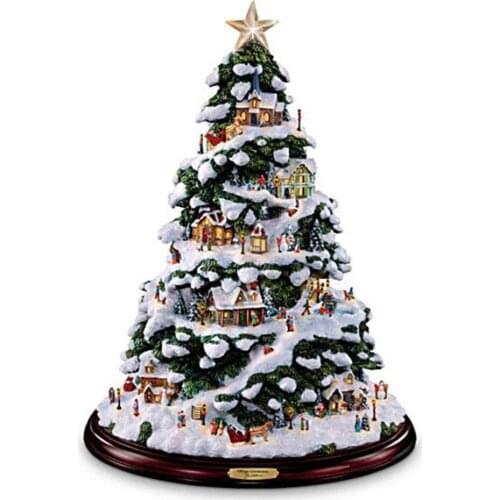 Meian DIY Christmas Tree Cross Stitch 11CT Embroidery Kit Craft Needlework Set Cotton Thread Canvas Christmas Gift Home Decor