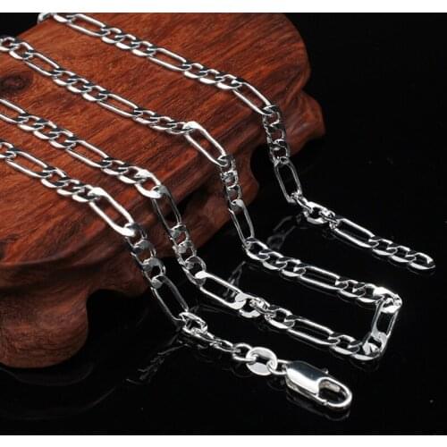 New Listing Hot Selling 4MM Silver Color Women Lady Cute Nice Chain Necklace Fashion Trends Jewelry Gifts