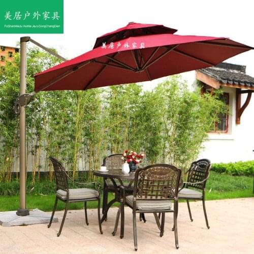 Outdoor Umbrella Villa Rome Sun Courtyard Terrace with stalls