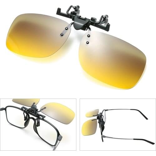Polarized Sunglasses Day Night Vision Luxury Sunglasses UV400 Clip-on Anti-Glare Vintage Fashion Driving Glasses