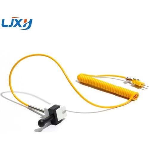 LJXH Strong Magnetic Thermocouple, Square Magnetic Bearing Temperature Probe K type yellow plug, for Magnet Magnetic Instrument