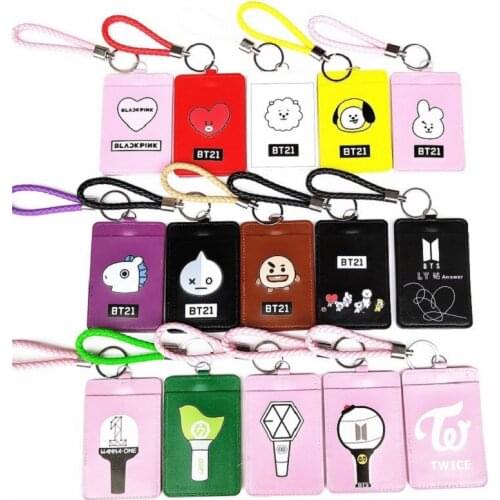 HQBTS Bulletproof Youth group Got7 exo twice PU card holder, card holder, keychain, the same peripherals