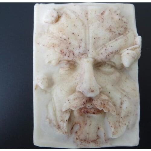 QT0098 leaf Man Handmade Soap Mold Candle Silicone Mould Soap Molds Soap making Moulds aroma stone Mould resin clay moulds