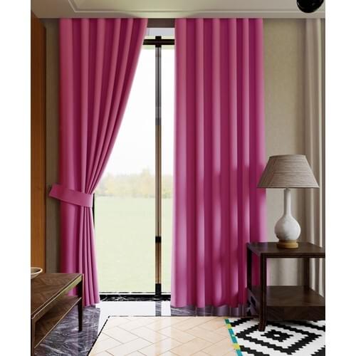 Luxury House Blackout Blackout Backdrop Curtain Pink Flat Planting Top 125, Size 240
