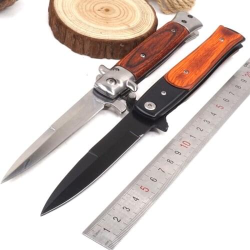 8.86'' Folding Knife Survival Tactical Pocket Knife Outdoor Combat Outdoor Camping Hiking Hunting Knives EDC Self-defense Tool