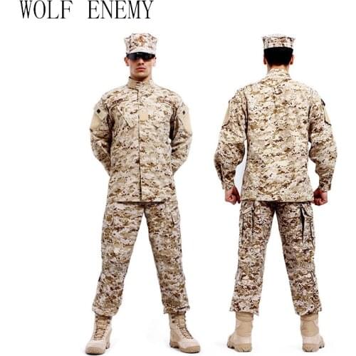 Tactical Combat Uniform Camouflage Hunting Suit Wargame Paintball Army Clothing Set Jacket Pants
