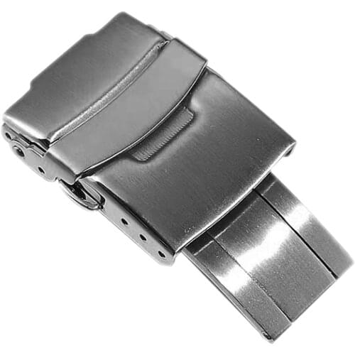 18mm 20mm 22mm 316L Stainless Steel Fold Safety Clasp Buckle Clasp Fit Seiko Dive Watch