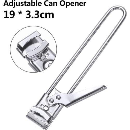 1pc Multifunctional Beer Bottle Opener Adjustable Cans Opener Stainless Steel Gripper Kitchen Supplies