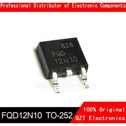 10pcs/lot New Fqd12n10 12n10 to-252 Field Effect Transistor MOS Tube