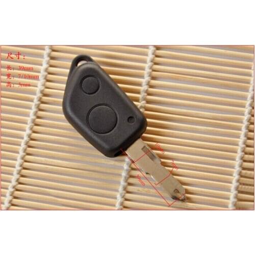 2 Button Replacement Remote Key Shell Cover For PEUGEOT 106 205 206 306 307 405 406 With 53 Key Blade