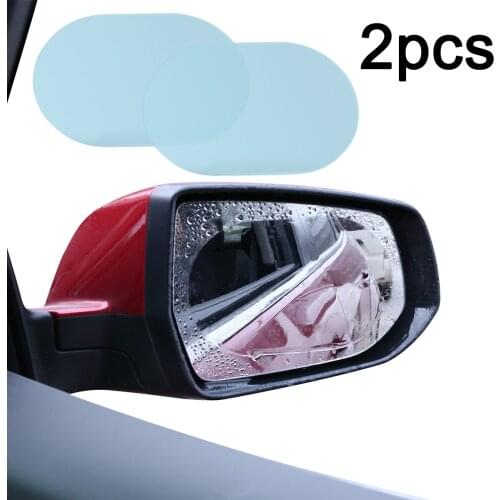 2pcs/set Car Window Anti Water Mist Anti Fog Rainproof Window Protective Film Universal Waterproof Car Sticker Film