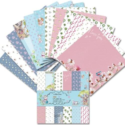 24 sheets 6"X6"the LIttle one Pattern Creative Scrapbooking paper pack handmade craft paper craft Background pad