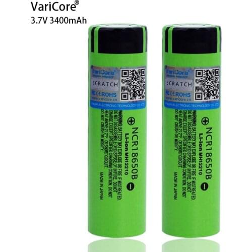 4PCS VariCore Original 18650 3400mAh battery NCR18650B with original new 3.7V Suitable for flashlights