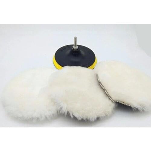 5/6/7 Inch Car Sponge Polishing Disc Self-Adhesive Wool Polishing Wheel Duvet Wool Rabbit Fur Ball Pad