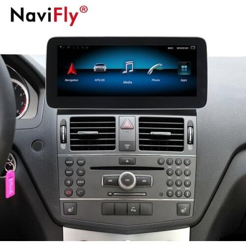 IPS 8Core Android 10 Car dvd radio Player GPS Navi for Mercedes Benz C-Class W204 S204 2008 - 2010 NTG4.0 With 4G WIFI BT USB SD