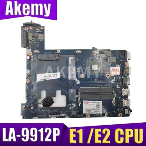 Free Shipping LA-9912P motherboard For Lenovo G505 Laptop motherboard 90003032 G505 mainboard with E1 /E2 CPU 100% test OK