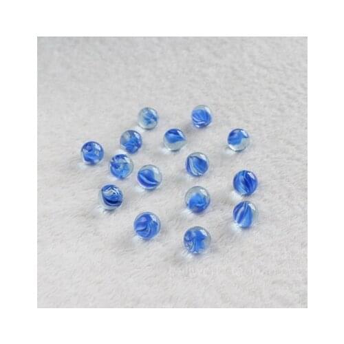 Free shipping 80pcs/lot Rare blue glass beads 14 mm ball vase decoration decorative glass ball marbles