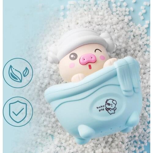 Babies And Children Playing With Water Toys Baby Bathroom Bath Tub Piggy Rain Cloud Shower Will Spray Pink Blue Piggy Toys