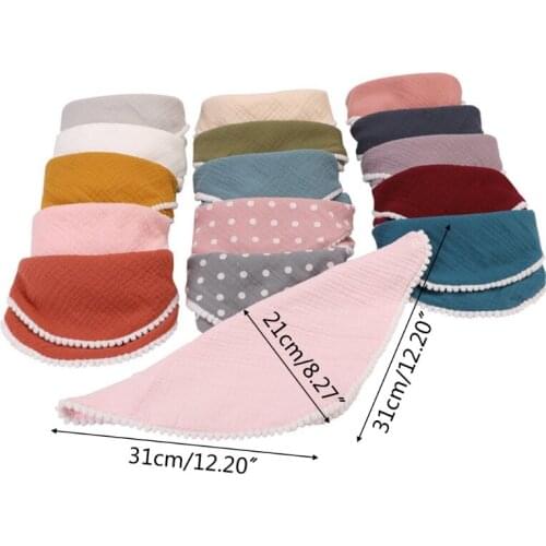 Baby Feeding Bibs Soft Gauze Saliva Towel Toddler Scarf Newborn Burp Cloth Bandana Gifts