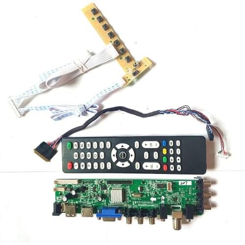 Fit LP156WF4-SLB5/SLB6/SLB7/SLBA/SLC1 HDMI-Compatible VGA USB DVB upgrade 3663 TV digital 1920*1080 40 pin LVDS LCD board