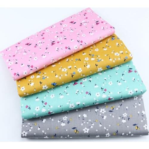 Cotton Fabric The Cloth Patchwork Fabrics By The Meter Fabric For Sewing Felt For Needlework Small Floral Fabric 50*160cm D20
