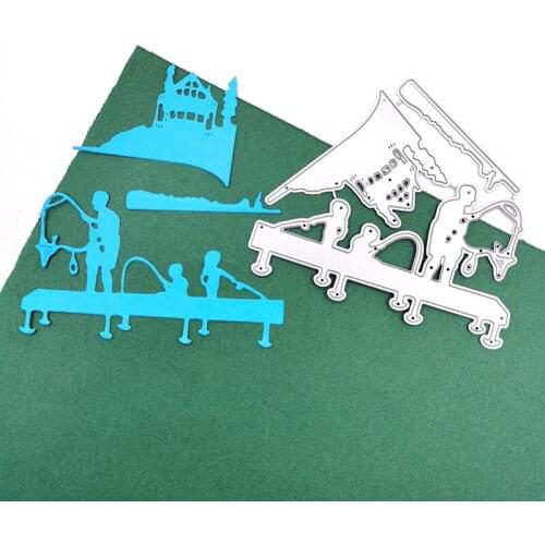 Julyarts Fishing Scrapbooking Cutting Dies Metal Cutting Dies 2020 for DIY Scrapbooking Album Embossing Paper Cards Deco Crafts