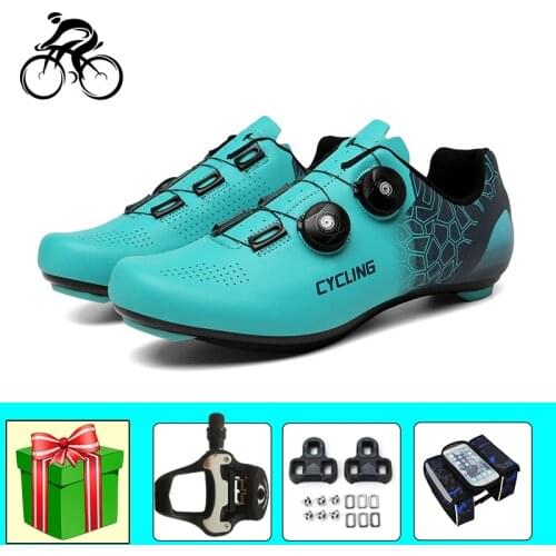 Professional Road Cycling Shoes Men Self-locking Breathable Sapatilha Ciclismo Outdoor Women Riding Bicycle Sneakers Add Pedals