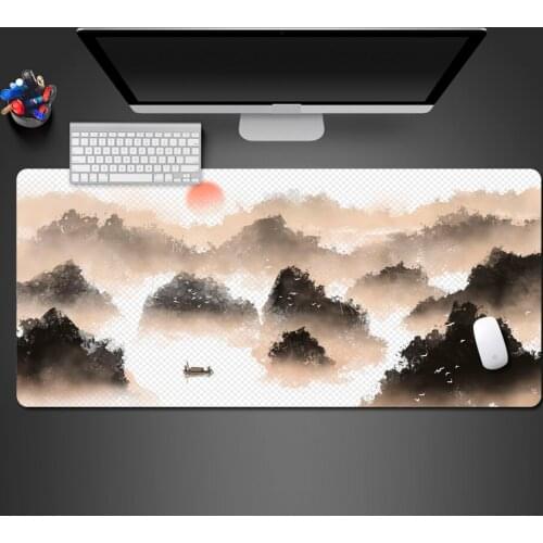 Hot Selling Chinese Landscape Mouse Pad super Cool Notebook Game Mouse Pad Print High-quality Rubber Keyboard Mousepad