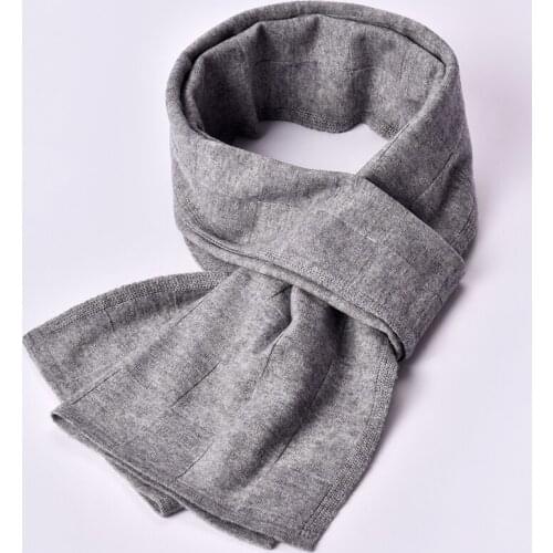 Men 100% Wool Scarf Winter Warm Soft Scarves Formal Business Male Plaid Grey Wool Shawl Classical 2021 Brand Big Wool Wraps