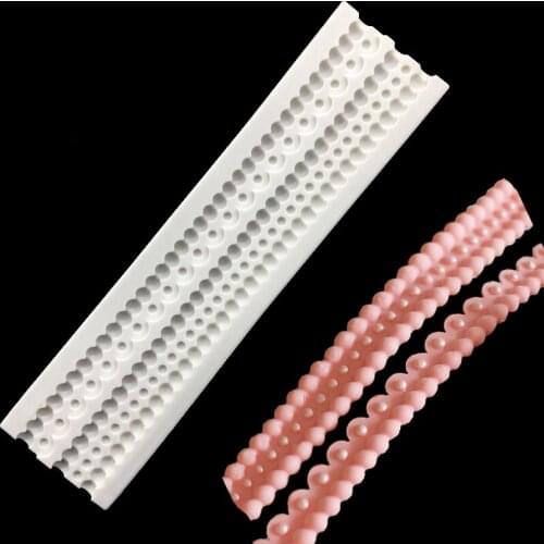 Wholesale 10 pcs/lot 3D Silicone Prarl Shapes Fondant Cake Chocolate Candy Jello Silicone Decorating Mould Tools