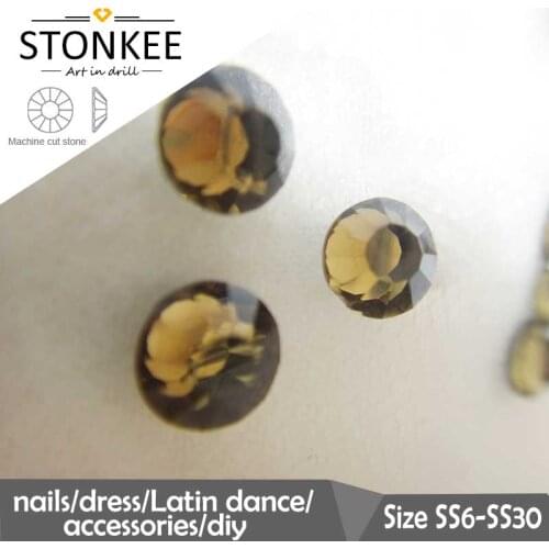 Flat Beads HotFix crystal and colors Rhinestone iron-on SS6 SS10 SS10 SS20 SS30 for Wedding Dress Bags Hat DIY